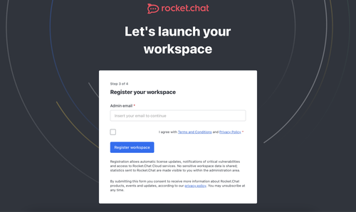 Register workspace