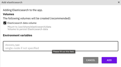 add elasticsearch service