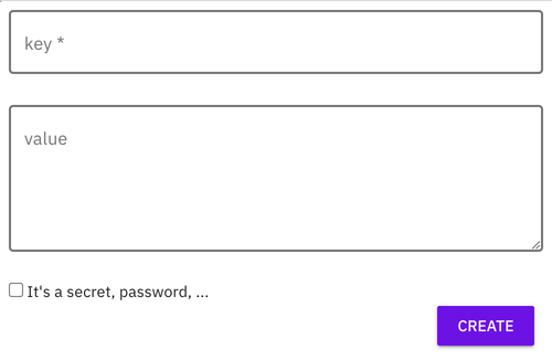 add key and value to env variable