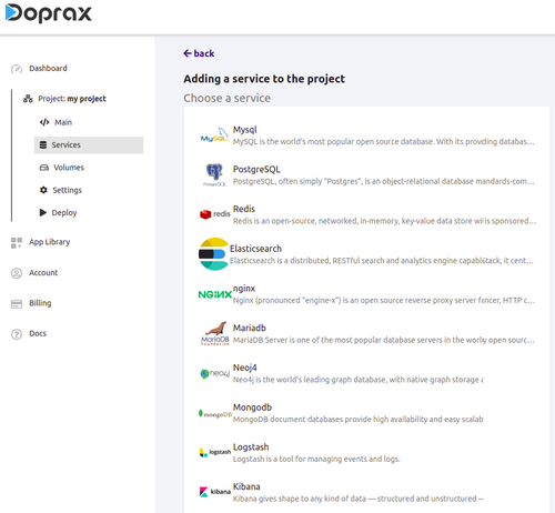add service to the project