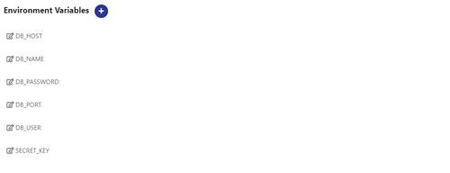 add variables to env var tab
