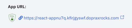 app url after deployment