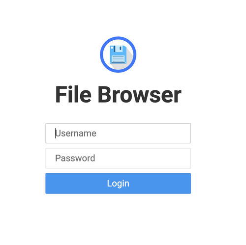 file browser link opened in new tab