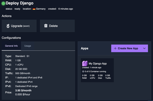 new app created