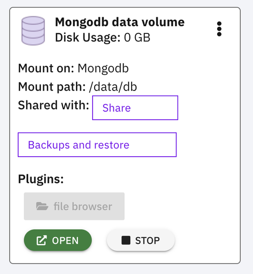 open file browser in volume
