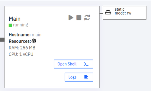 open shell