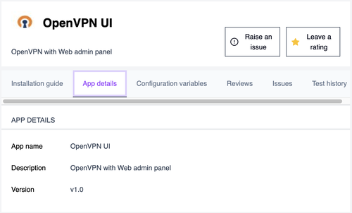 openvpn ui app in the app market