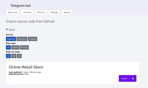 repos from your github