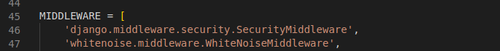 specify static root in middleware section