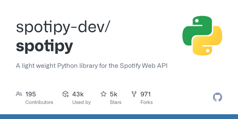 spotify api - spotipy