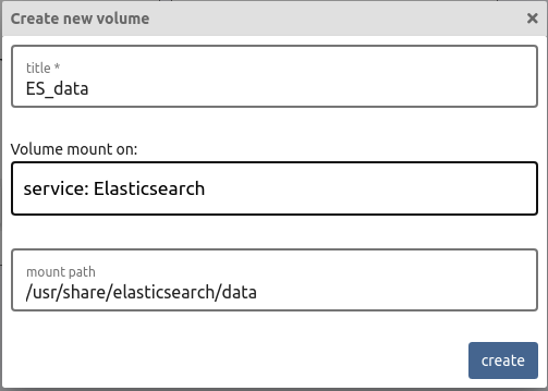 add volume to elasticsearch