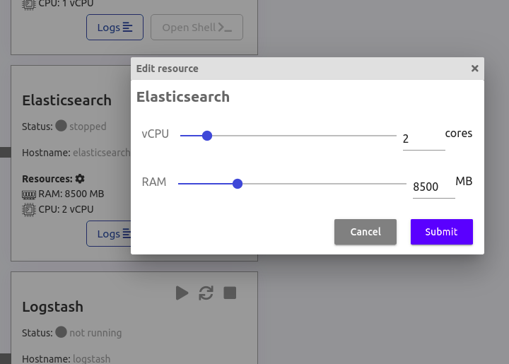 resource size elasticsearch