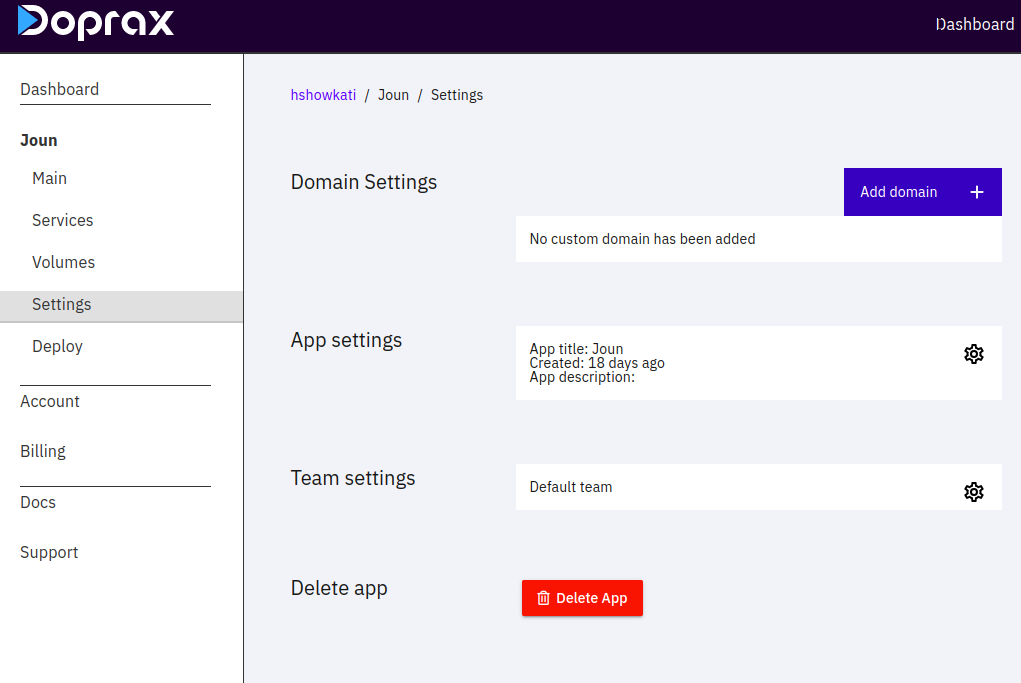 Add Domain Doprax add-domain-doprax